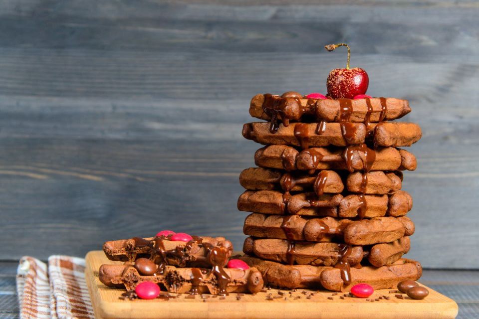 Шоколадные шедевры на завтрак: как приготовить венские вафли с любовью