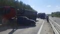 Полностью ограничено движение на 295-м километре федеральной автодороги Екатеринбург-Тюмень