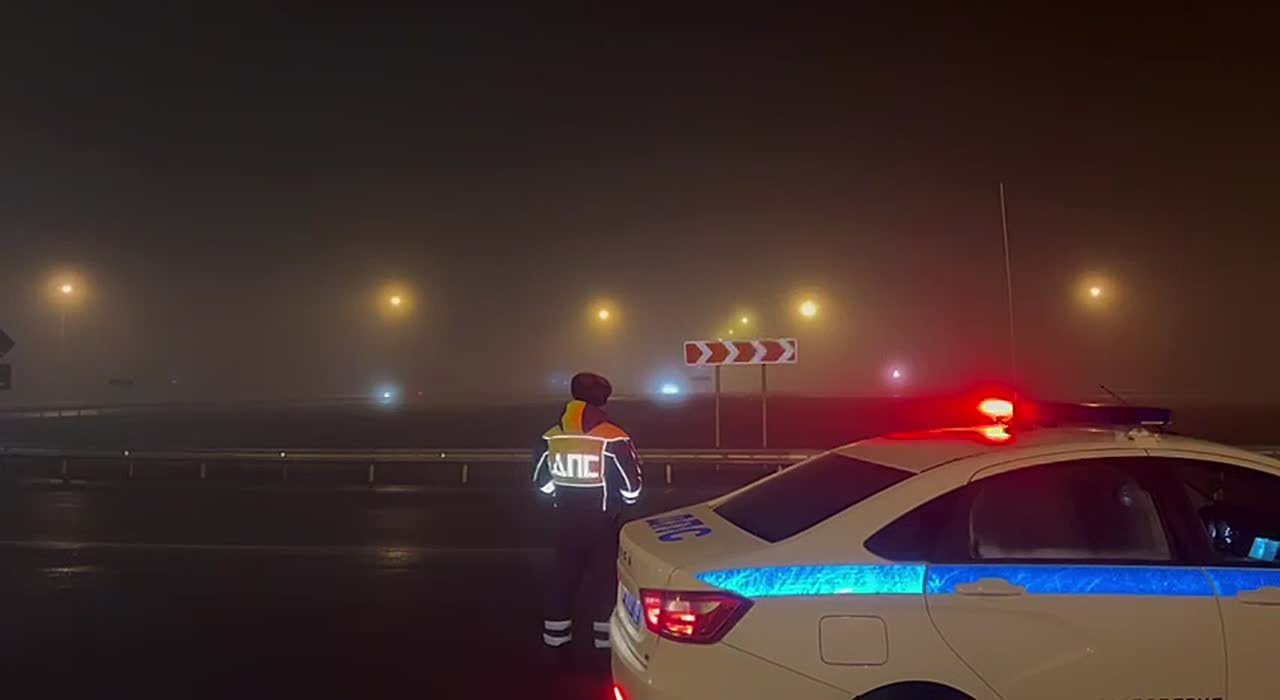 Туман на федеральной автодороге Курган-Тюмень!