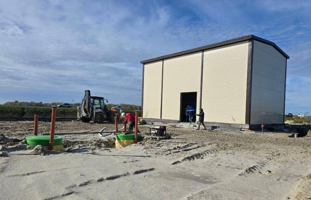 В Кулаково завершено строительство подземной канализационной станции