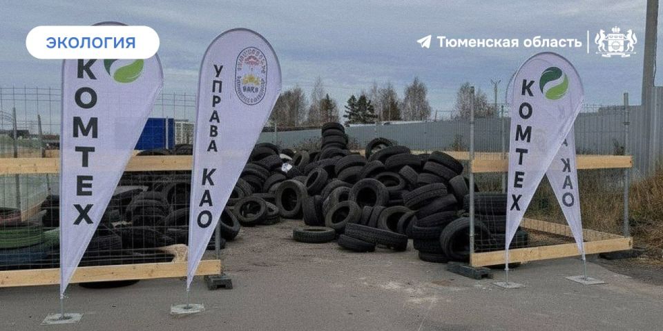 В Тюмени собрано более 40 тонн автомобильных шин на утилизацию