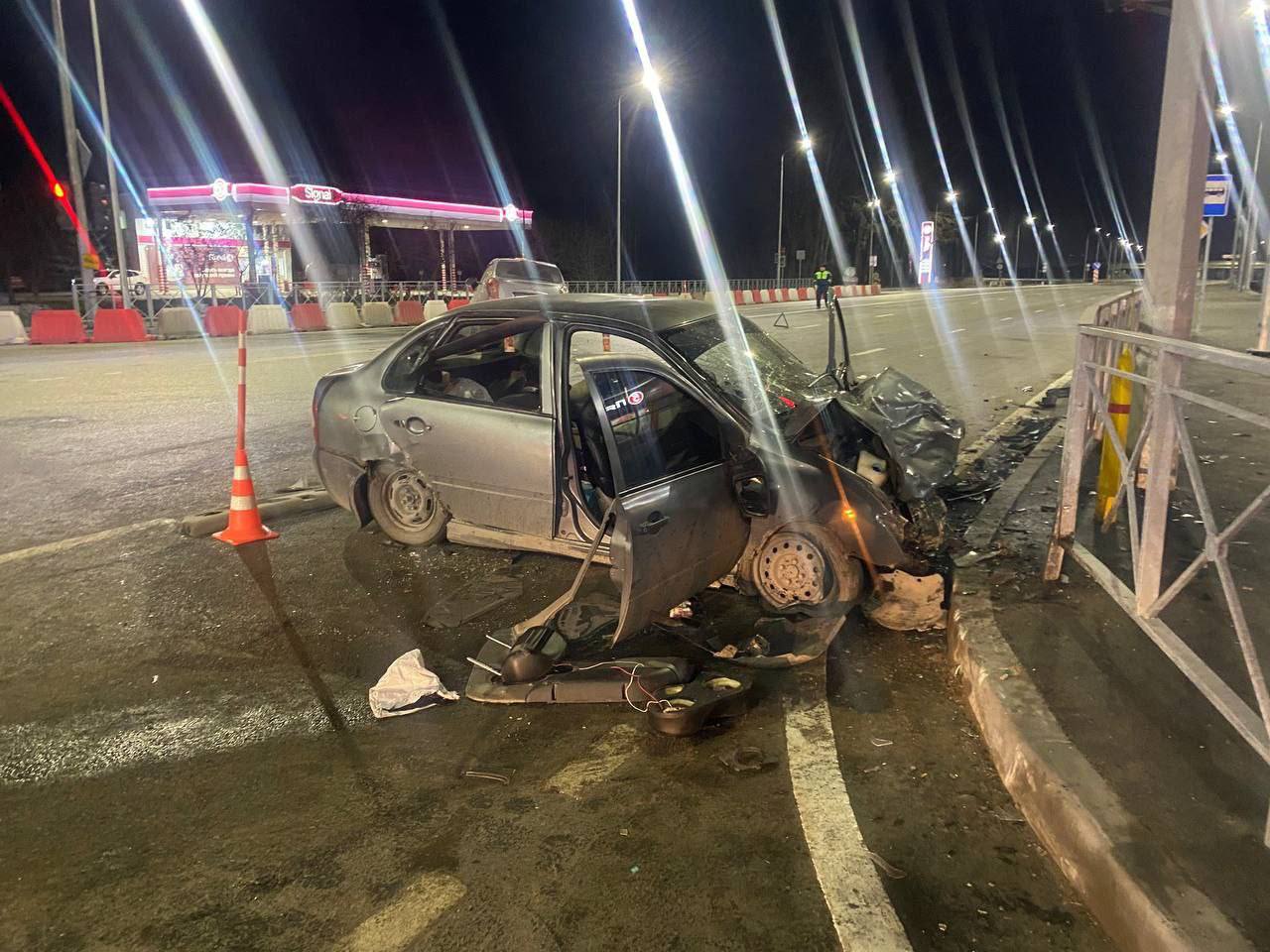 Нетрезвый подросток ночью спровоцировал ядТП под Тюменью, пострадали четверо молодых людей