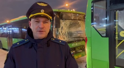 Прокуратура Калининского административного округа г. Тюмени проводит проверку по факту ДТП с двумя автобусами
