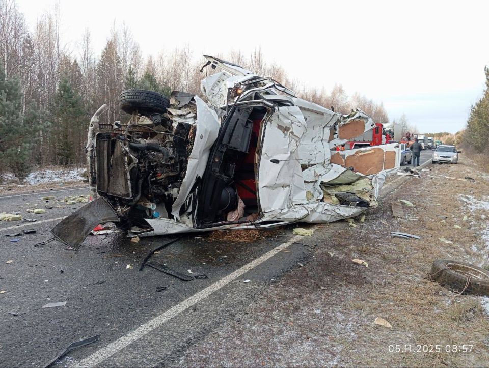 Один человек погиб и еще трое пострадали при ДТП в Тюменской области