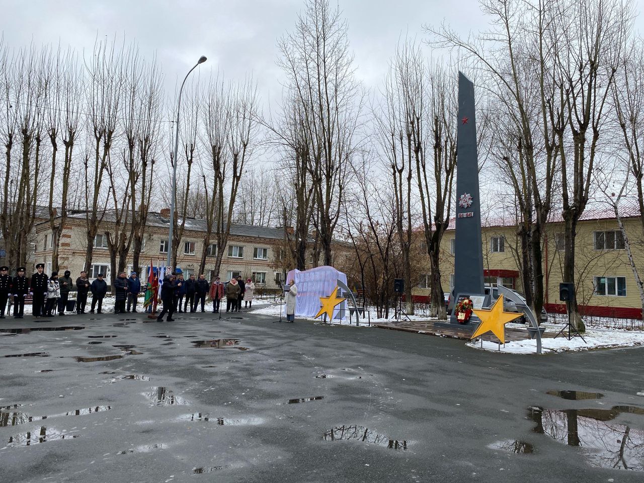 Торжественное открытие мемориала в честь воинов-победителей