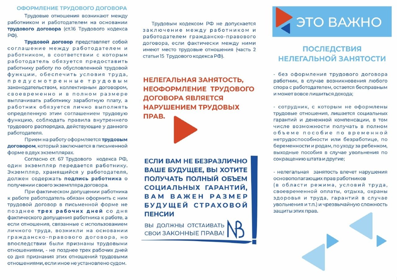 Тоболяки, напоминаем о важности официального трудоустройства! Тоболяки, напоминаем о важности официального трудоустройства!