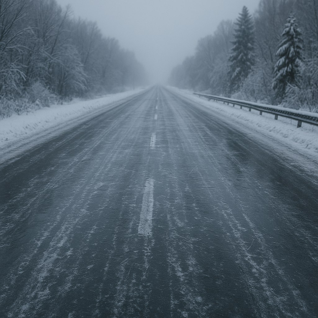 Водителей предупреждают о гололеде