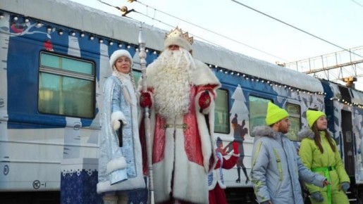 Поезд Деда Мороза остановится в Ишиме и Тюмени в декабре