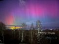 Фиолетовая красота раскинулась в небе над Тюменью из-за магнитной бури