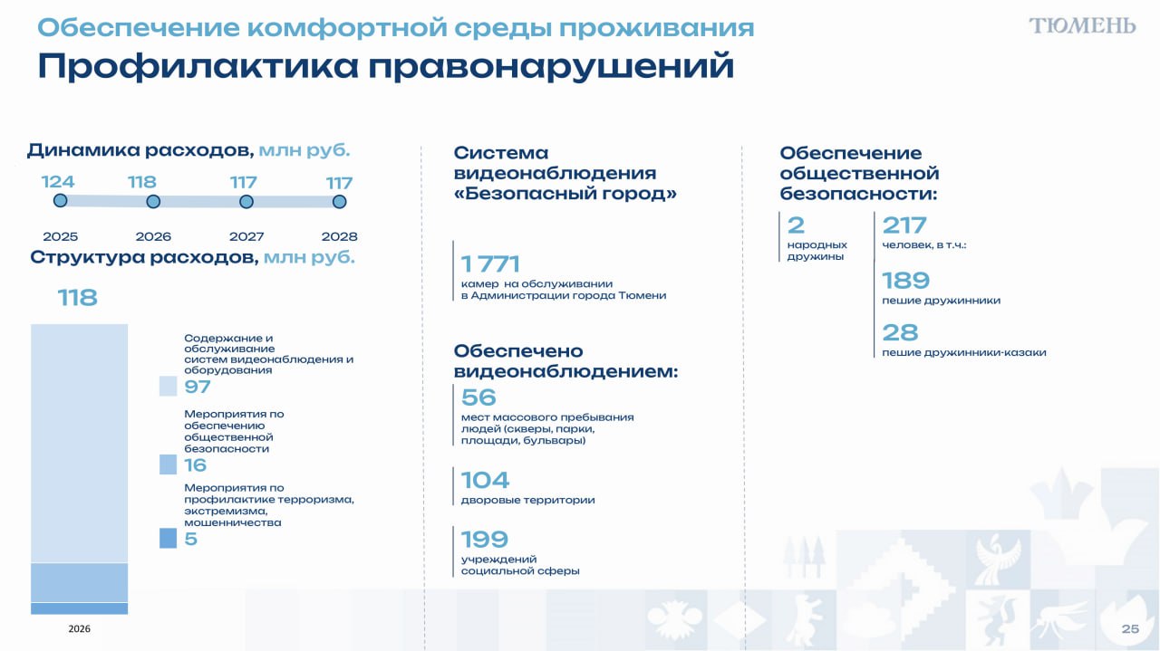 Бюджет Тюмени: профилактика правонарушений