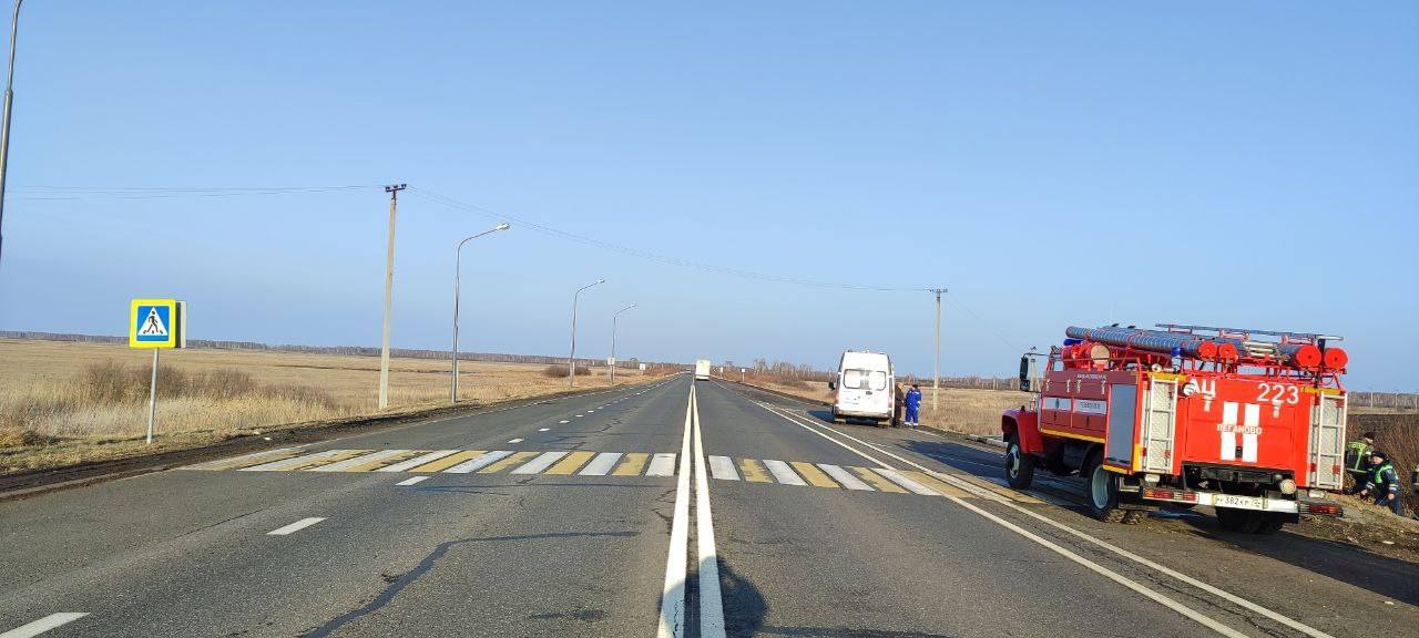 Фура протаранила остановку из-за взрыва переднего колеса Фура протаранила остановку из-за взрыва переднего колеса