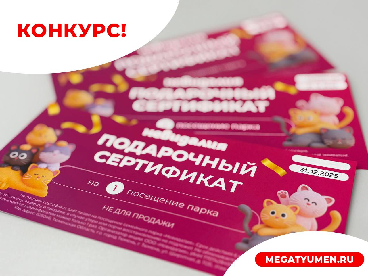 В нашей группе ВКонтакте мы разыгрываем два билета в детский центр развлечений