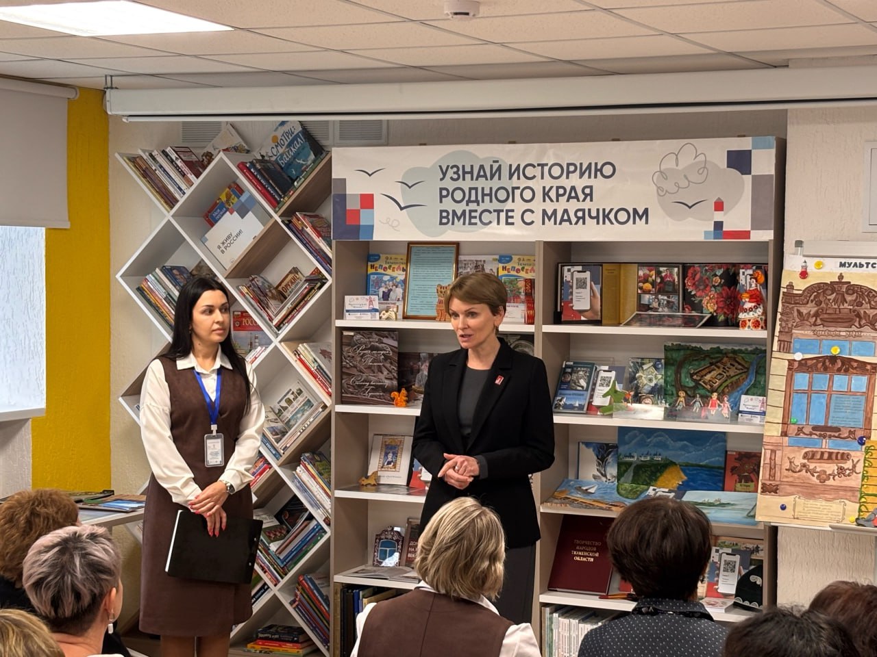 Обновленная библиотека «Маячок» готова к встречам с читателями Обновленная библиотека «Маячок» готова к встречам с читателями