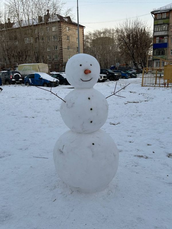 Доброе утро от идеального снеговичка с КПД