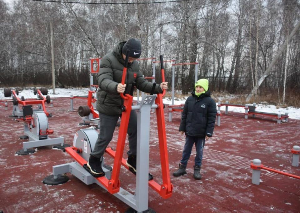 Спортивную площадку для выполнения нормативов ГТО открыли в с. Бердюжье Бердюжского округа
