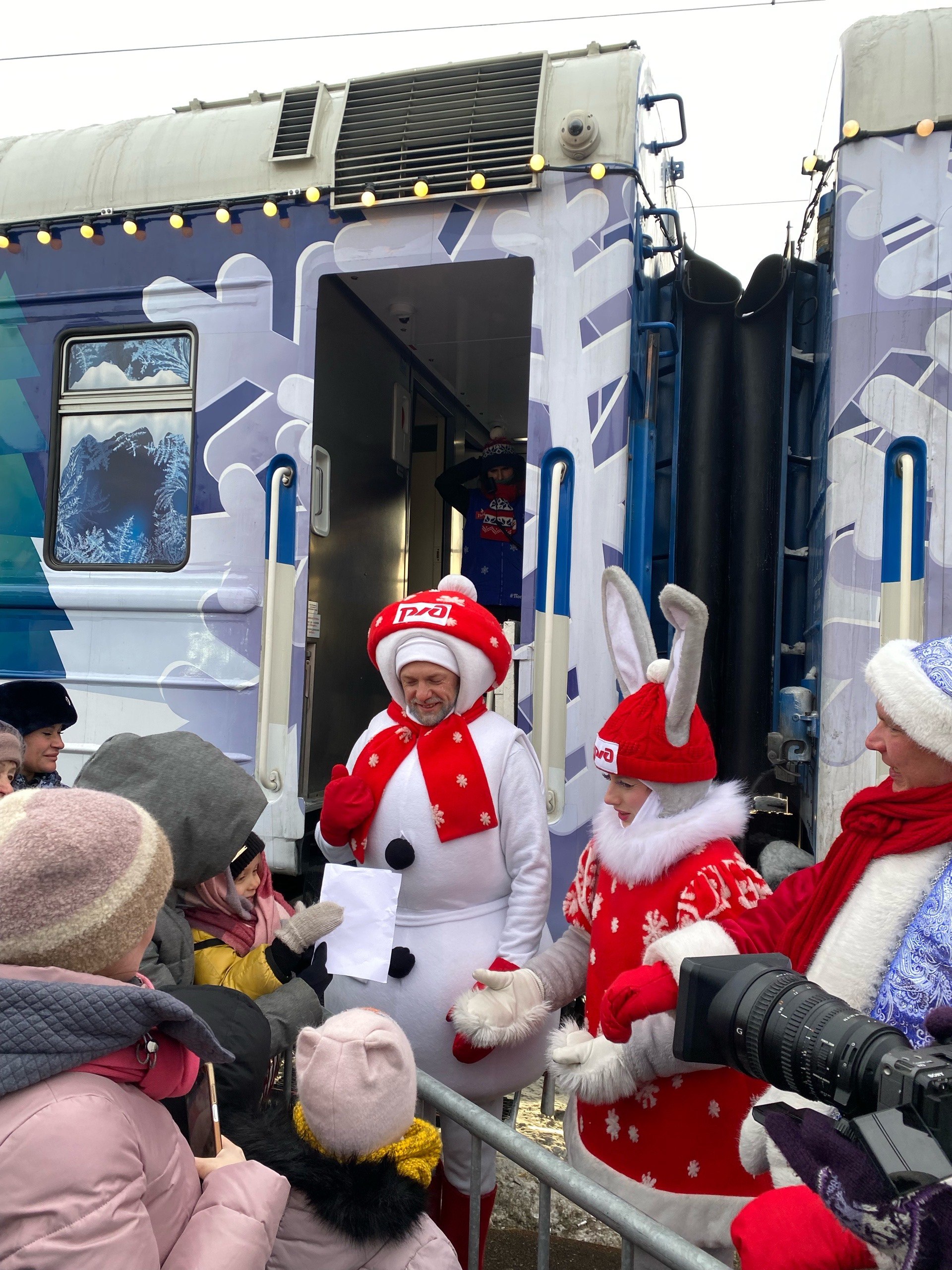 Тюмень прибыл поезд Дедушки Мороза! Тюмень прибыл поезд Дедушки Мороза!