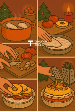 Сочный новогодний салат. Продолжаем собирать новогодние рецепты