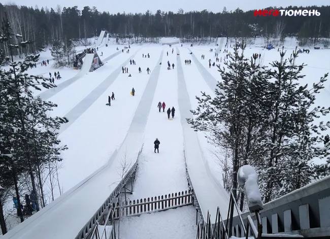 Где в Тюмени можно платно и бесплатно покататься с детьми на ватрушках и тюбингах