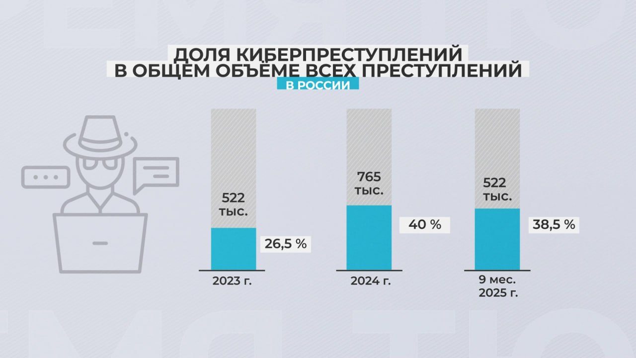 За последние 5 лет число преступлений в киберпространстве увеличилось более чем вдвое