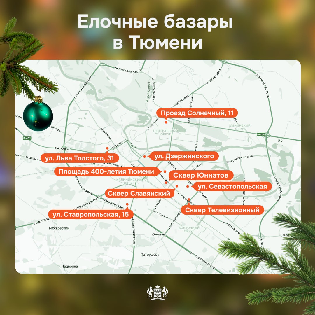 Где купить живую елку в Тюмени?