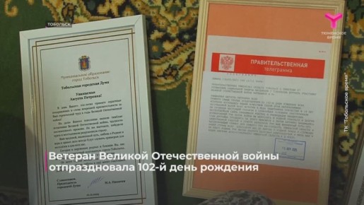 Сто второй день рождения отметила Августа Петровна Антипина - участница Великой Отечественной войны, почётный гражданин города Тобольска