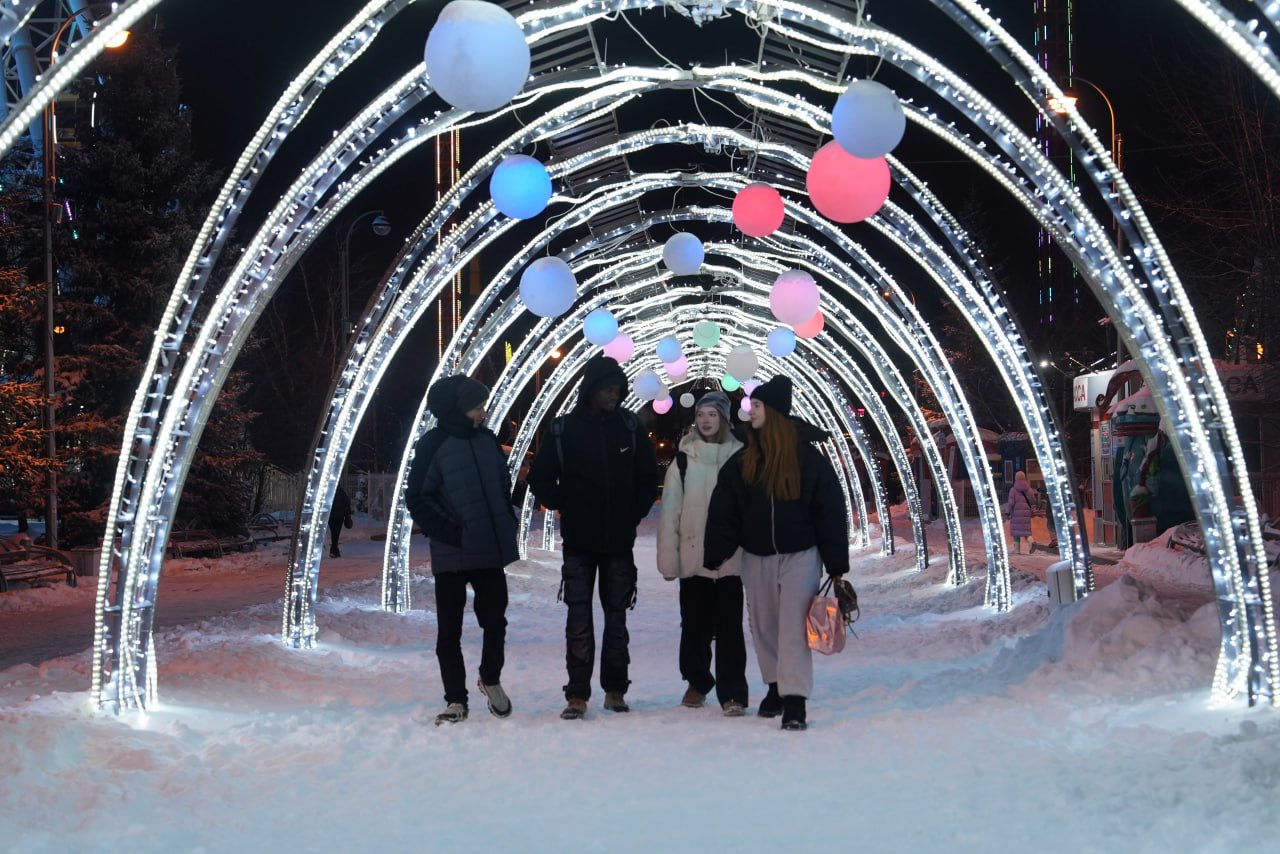 Световой портал в новогоднюю сказку Световой портал в новогоднюю сказку