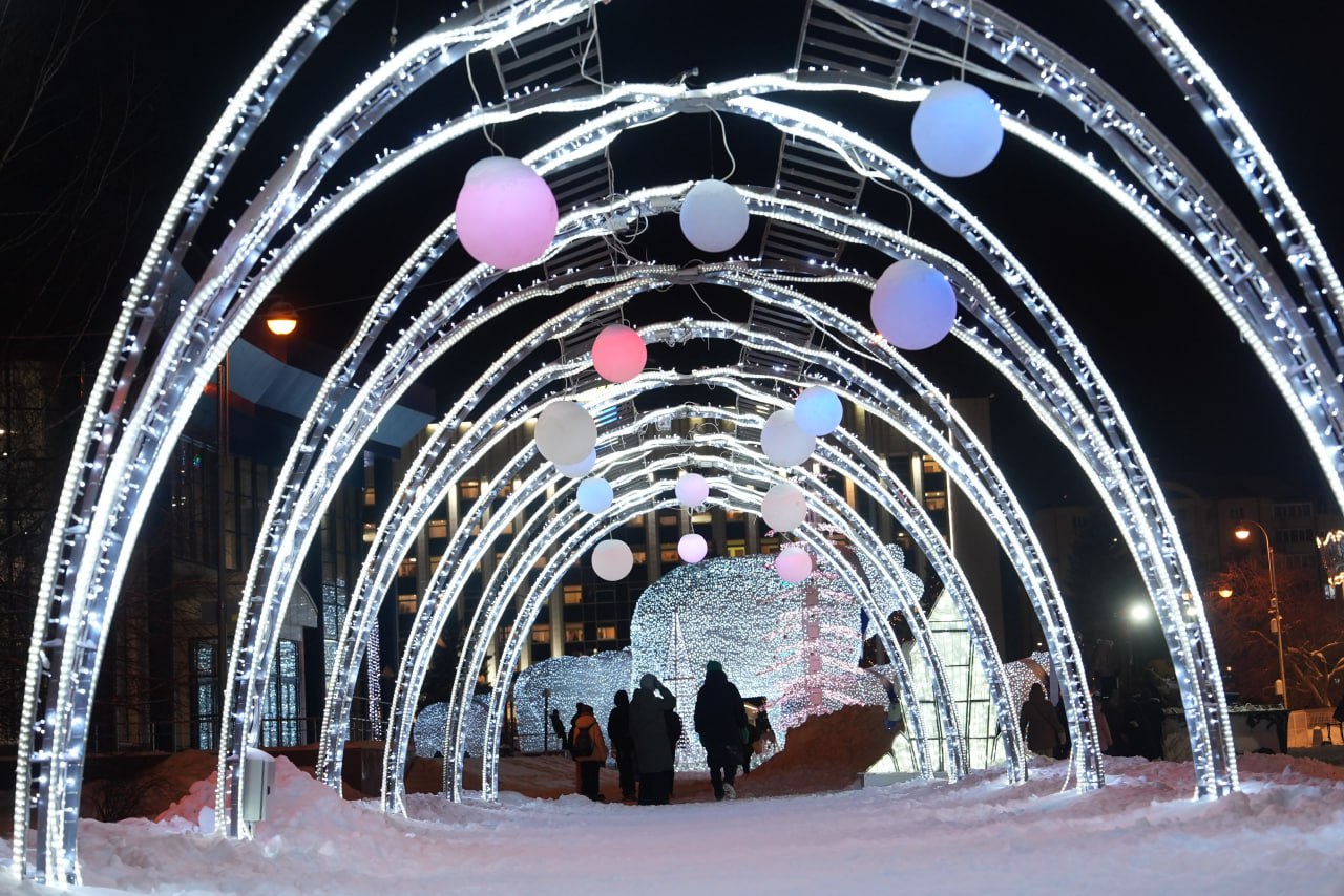 Световой портал в новогоднюю сказку Световой портал в новогоднюю сказку