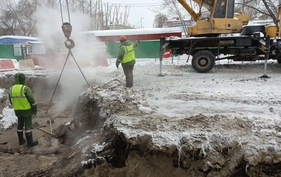 Прилагают все усилия, чтобы быстрее восстановить стабильное теплоснабжение