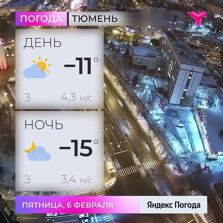 Днем облачно с прояснениями, температура воздуха -11 °С. Ветер западный 4,3 м/с