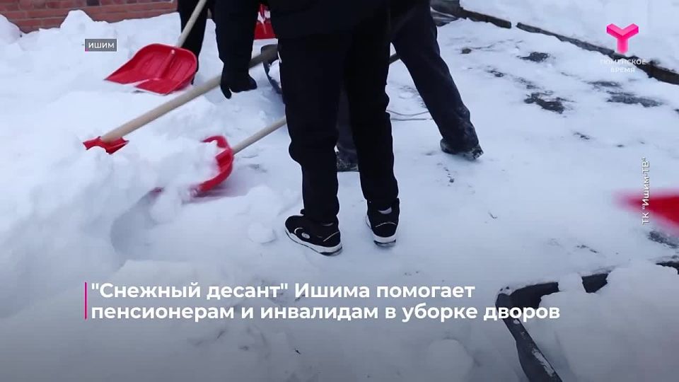 В Ишиме работами по расчистке дворов занимаются тимуровцы