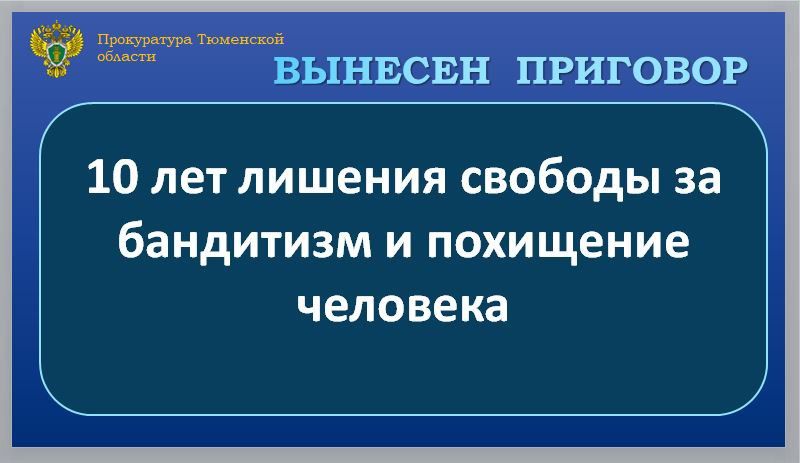 С учетом позиции государственного обвинителя Тюменский областной суд вынес приговор по уголовному делу в отношении 25-летнего члена банды