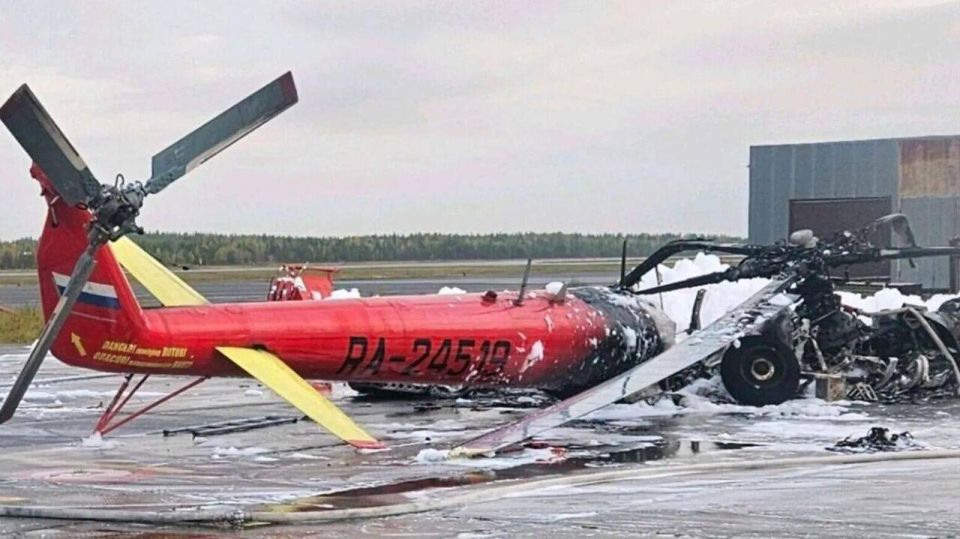 Подростки подожгли вертолет в аэропорту Ноябрьска (ЯНАО) в 2024 году, им помогла некачественная система безопасности