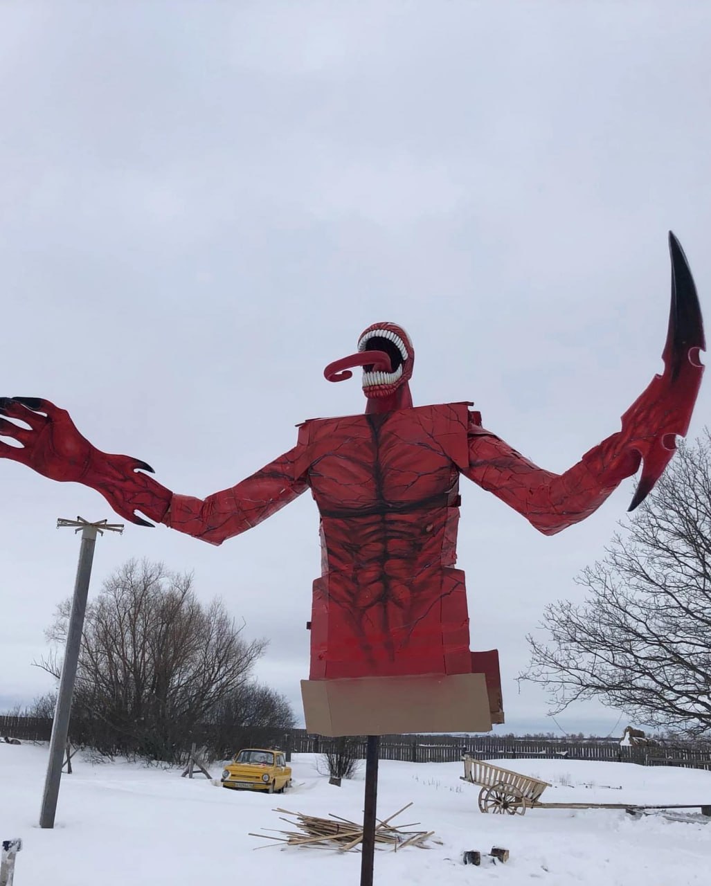 Огромную лабубу сожгут на Масленицу в Липецкой области Огромную лабубу сожгут на Масленицу в Липецкой области