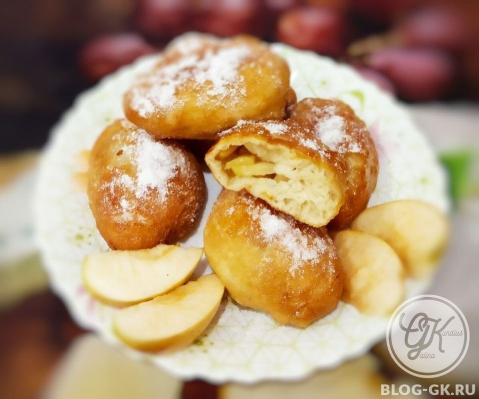 Пирожки на кефире с яблоками: просто, быстро, вкусно