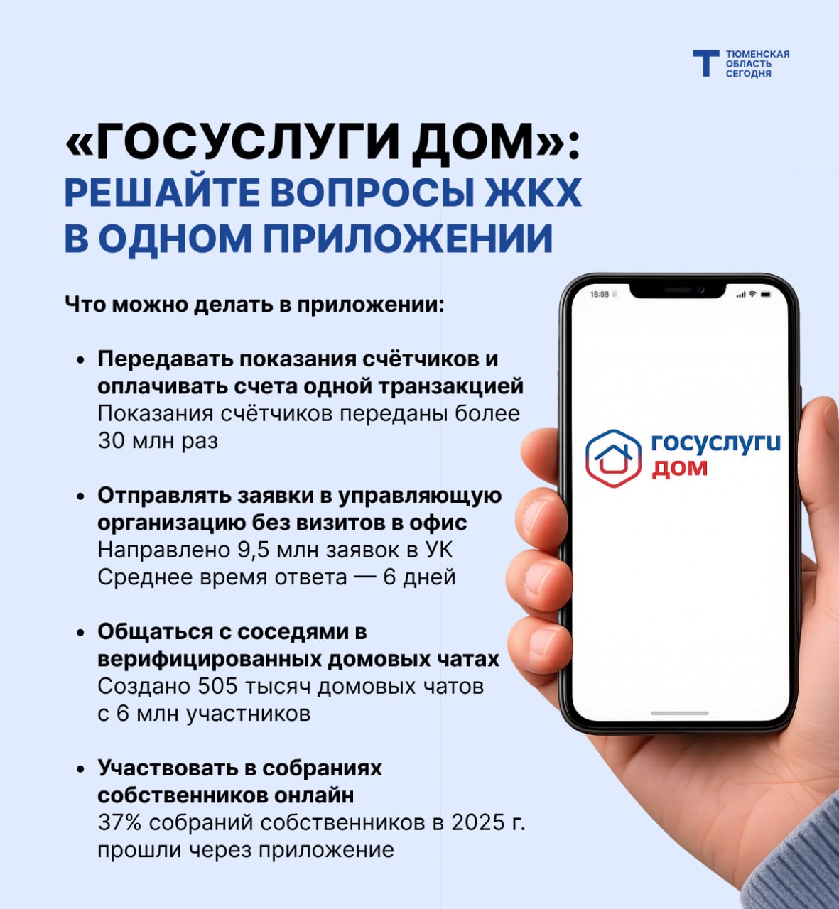 Квитанции, счётчики, УК и соседи — всё в одном приложении