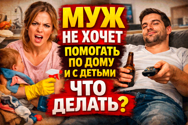 Почему муж не помогает по дому и с детьми: разбор причин и решение проблемы