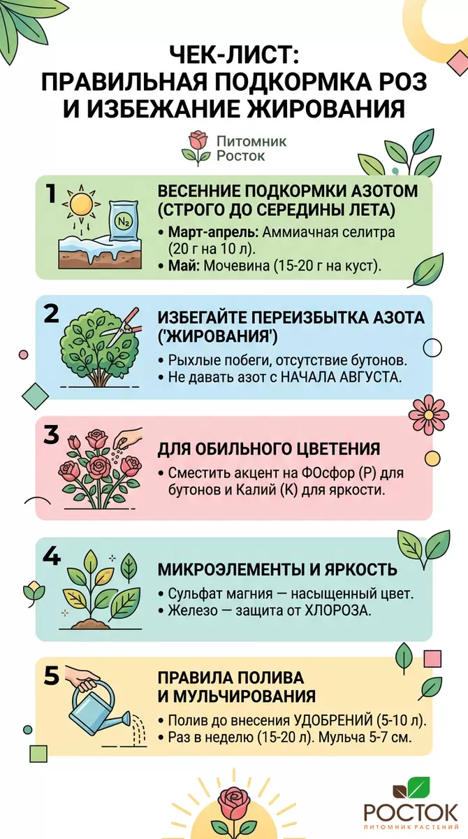 Как избыток азота мешает вашим розам цвести