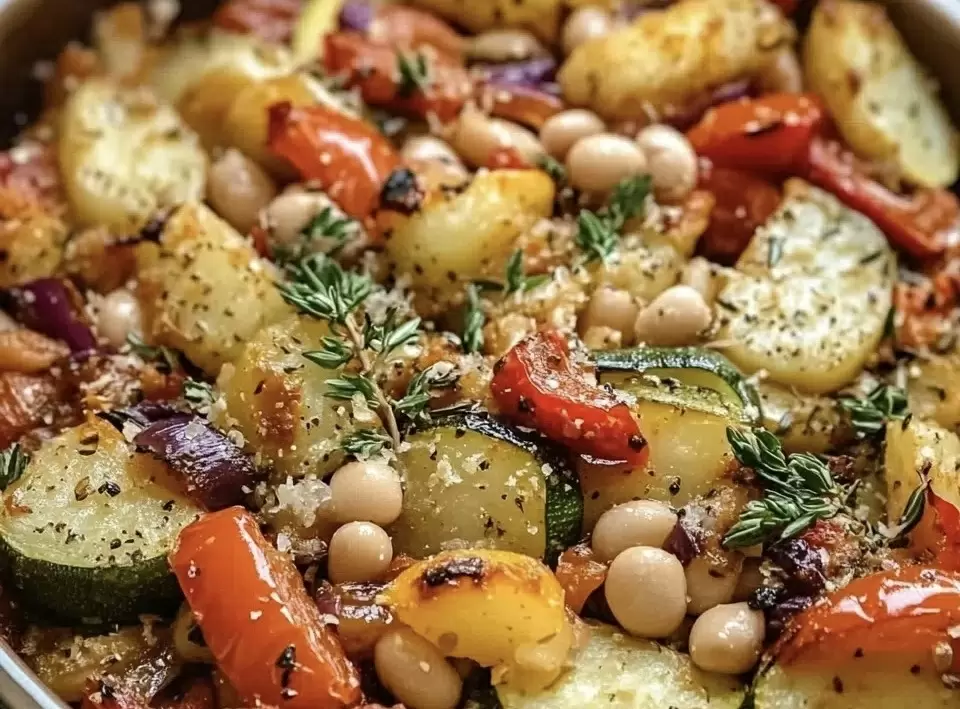 Тушеные овощи по-деревенски