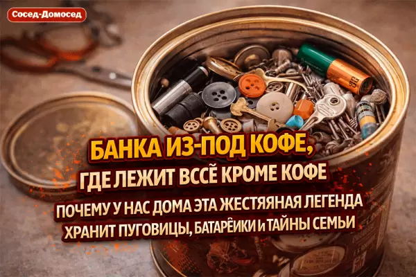Почему банка из-под кофе стала домом для мелочей и семейных тайн?