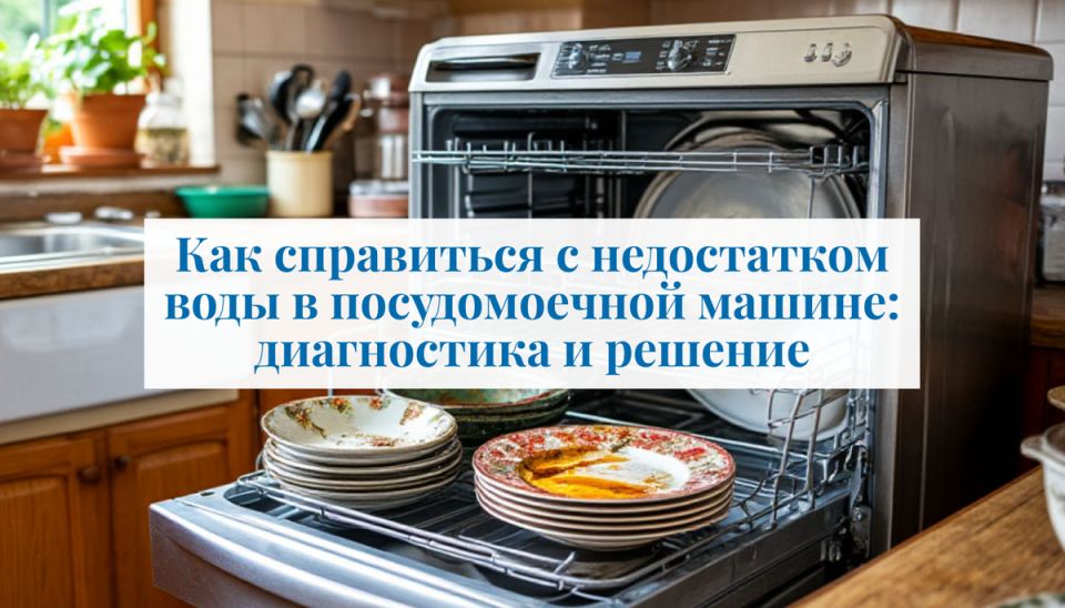 Как устранить проблему с недостатком воды в посудомоечной машине