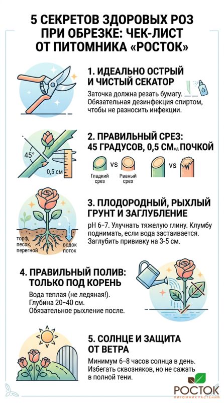 Гладкие срезы и забота о розах: секреты успешной обрезки