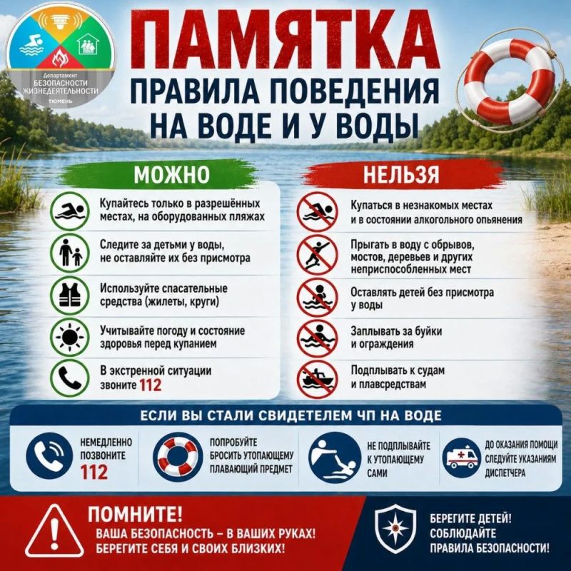 Лето в зените: как насладиться жарой и не стать жертвой водной стихии