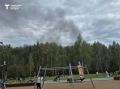 Частный дом загорелся в Тюмени