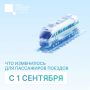 С 1 сентября действуют обновлённые правила перевозки пассажиров железнодорожным транспортом