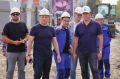 Провёл рабочий выезд на объекты ремонта тепловых сетей и благоустройства