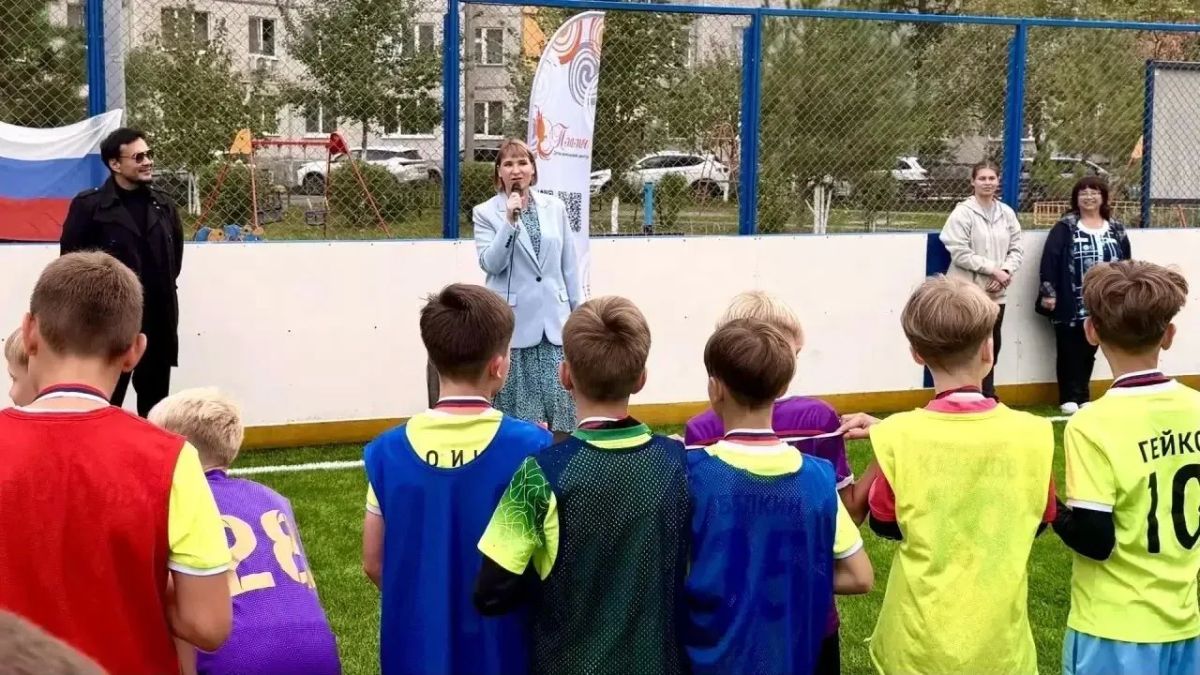 Сегодня в Восточном административном округе состоялось торжественное открытие спортивной площадки у дома № 7 по улице Моторостроителей