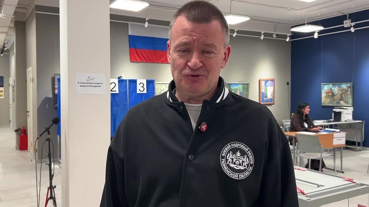 Участник «Боевого кадрового резерва» проголосовал на выборах в Тюмени