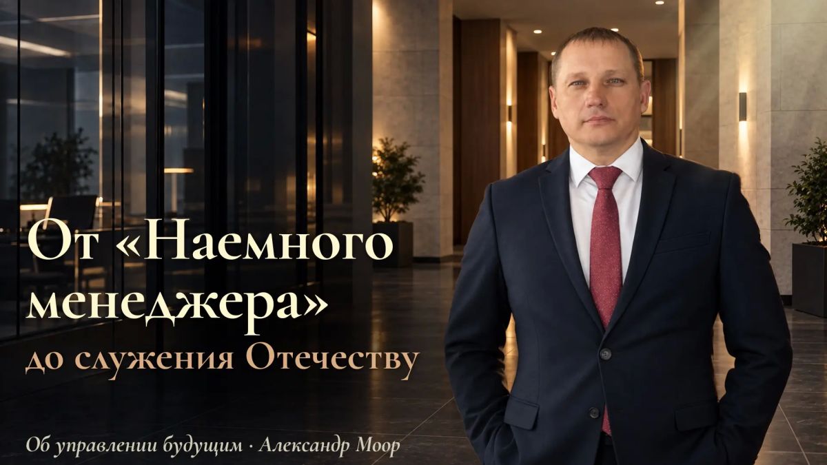 Александр Моор: Созидая будущее — 2050 От «наёмного менеджера» к служению Отечеству: Как изменить управленческую модель строительной отрасли