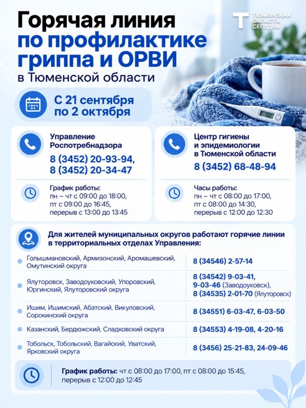 Есть вопросы про грипп и ОРВИ? Звоните на горячую линию
