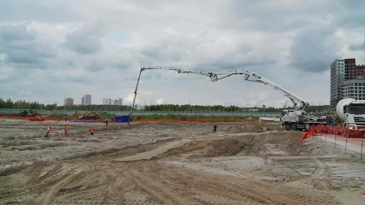 В 5-м Заречном микрорайоне Тюмени возводят масштабный образовательный комплекс "Лира"
